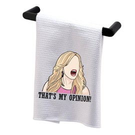 BDPWSS Funny Housewives Gift Kitchen Towel That's My Opinion Housewives Fan Tea Towel Housewives Party Gifts (My Opinion TW)