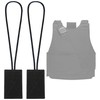 Terixe 2 Pack Mic Clips for Law Enforcement, Black Radio