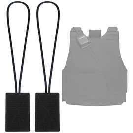 Terixe 2 Pack Mic Clips for Law Enforcement, Black Radio Mic Holders, Mic Clips for Law Enforcement Vest, Essential Law Enforcement Accessories - 7 inchs