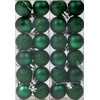 BWG Set Of 24 Mini Christmas Emerald Green Glitter Tree