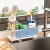 Cisily Stainless Steel Sponge Holder for Kitchen Sink with Towel