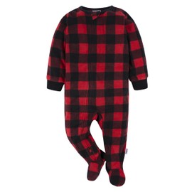 Gerber Unisex Baby Flame Resistant Fleece Footed Pajamas 3-Pack, Bear Forrest