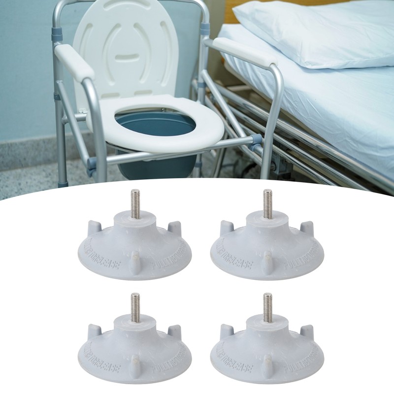 4pcs Elder Shower Chair Replacement Feet Large Suction Cups Rubber