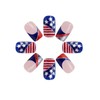 Independence Day Press on Nails Medium Square Fake Nails with