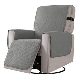 Time to Sparkle 1Pack Recliner Chair Cover Waterproof Recliner Chair Covers Slip Slipcover Protector Machine Washable Furniture Protector Cover for Kids and Pets - Black