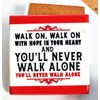 Liverpool, You Will Never Walk Alone Sign-Coaster, Liverpool Chant, Liverpool