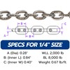 MarineNow 1/4" G43 ISO AISI 316 Marine Grade Stainless Steel