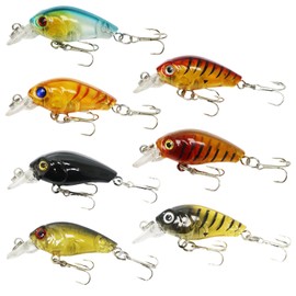 Kasoud Pike Fishing Bait with Hooks, 7PCS Floating Fishing Bait, Fishing Lures Set, Pike Fishing Tackle, Lifelike Pike Swimbait, Fishing Lures Set for Fishing Lures Pike and Perch Trout