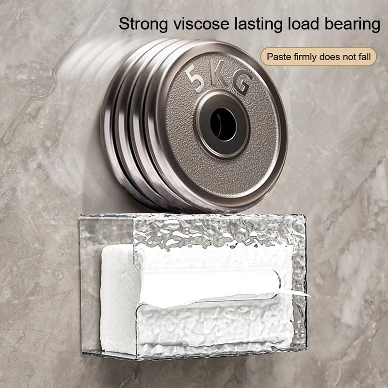 1 x Elegant Multifunctional Glacier Pattern Wall Mounted Tissue Box