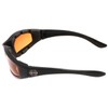 Chopper Men's Motorcycle Wrap 65mm Amber Lens Sunglasses, ['Amber', 'Black']