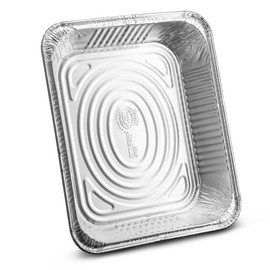 [30 Pack - 9"x13"] Propack Disposable Aluminum Foil Meal Prep Cookware Half Size Containers, Oven, Toaster, Grill, Cooking, Roasting, Broiling, Baking, Event, Take Out, Restaurant