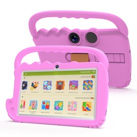 Kids Toddler 7 inch Tablet, 4GB + 32GB Android 12 Tablet, WiFi Dual Camera, HD IPS Safety Eye Protection Screen, Parental Control APP, Latest Model.