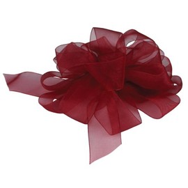 Berwick Offray LLC 426913 Berwick Offray Simply Sheer Asiana Ribbon - 1-1/2" W X 25 yd - Burgundy Ribbon