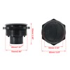 X AUTOHAUX 2pcs 63mm Universal Black Air Conditioning Vent Outlet