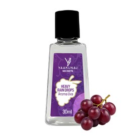 Lubricante Desensibilizante ntimo Yaakunaj Secrets  Comestible  Sabor Uva  Heavy Rain Drops  Discreto  Base Agua  Hipoalergnico  Compatible Con Ltex  