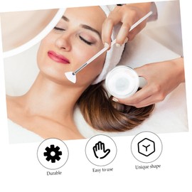 MERRYHAPY 3pcs Clay Mask Bowl Kit Face Mask Mixing Bowl Set with Fan Brushes Beauty Brush