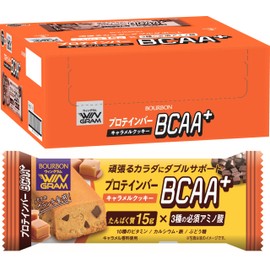 ブルボン プロテインバーBCAA+キャラメルクッキー 40g×9個