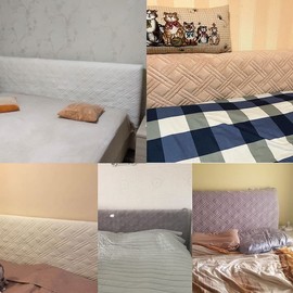 Headboards Slipcover Velvet Headboard Cover Queen King Size Twin Pink Full Black Bed Head Cover Soft Backrest Cover 360° Silver Grey Bed Headboard Protector Dustproof Covers