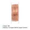 PATIKIL 164 Feet 99.9% Solid Bare Copper Wire, 25 Gauge