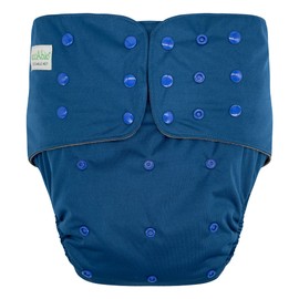 EcoAble Adult Pocket Cloth Diaper 2.0, Reusable Incontinence Briefs | Protective Underwear for Special Needs Teens, Men and Women (Medium, Navy Blue)