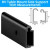 RV Table Mount Bracket Aluminum RV Table Support Trim for