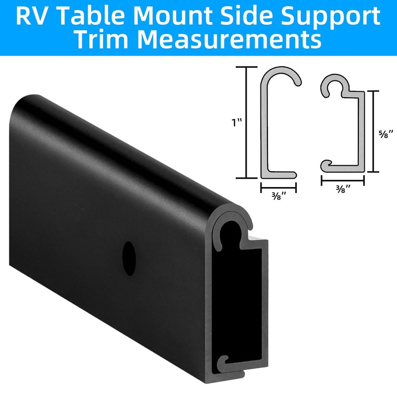 RV Table Mount Bracket Aluminum RV Table Support Trim for