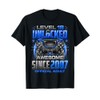 Level 18 Unlocked Awesome Since 2007 18th Birthday Gaming T-Shirt