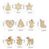 Pack of 300 Small Wooden Pendants Decorative Christmas Tree for
