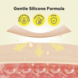 SilkySecret Láminas De Silicona Para Cicatrices(Rollo De 41 X 152 Cm - 15 M) Cinta De Silicona Para Cicatrices Quirúrgicas Queloides Y De Cesárea Parches Reutilizables Y Lavables Para Rostro
