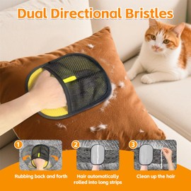 2025 Newly Cats & Dogs Electrostatic Pet Hair Remover Glove for Clothing, Couch, Carpet, Furniture,Car Seat Great Alternative to Pet Lint Roller 1pack