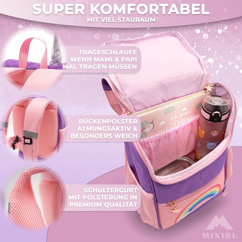 MIXIRL® Unicorn Backpack Nursery Backpack & Children's Backpack Girls with