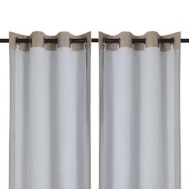 Chyhomenyc Window Blackout Curtain Liners with 13 Rings, Thermal Insulated 100% Blackout Liner for 63 Inch Curtains, Each 36" Wx58 L, 2 Liners Per Set with 13 Pieces Rings