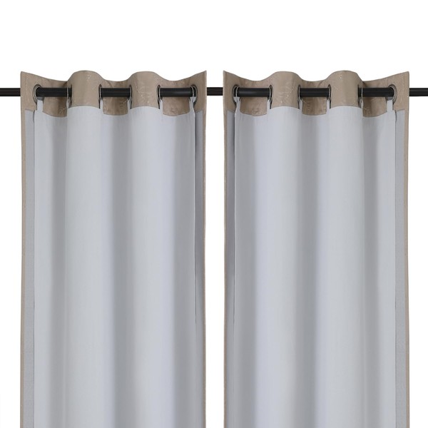 Chyhomenyc Window Blackout Curtain Liners with 13 Rings, Thermal Insulated