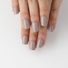 evpct Acrylic Taupe Glossy Press on Nails Short Square, Glossy
