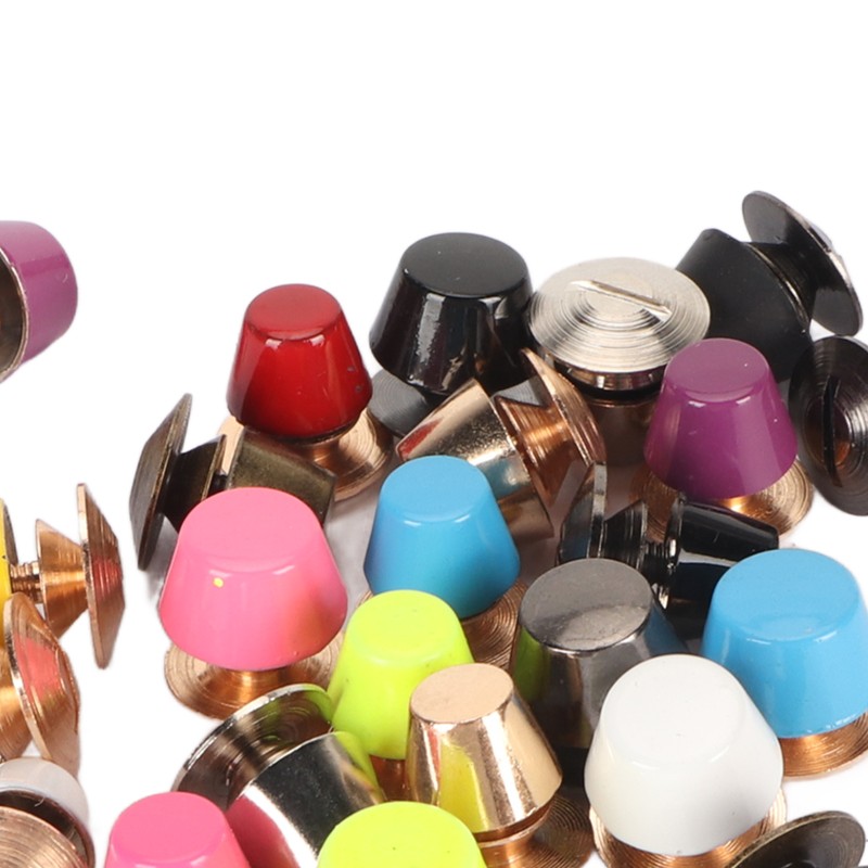 26pcs Screwback Studs Nailheads Lightweight Rust Proof Zinc Alloy Flat