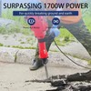 ExploreHorizon 1700W Demolition Electric Jack Hammer Power Drill Concrete Breaker