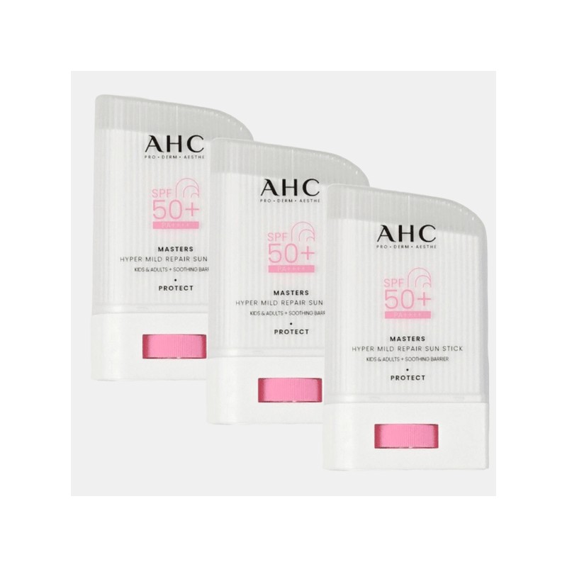 AHC 선스틱 22g 3개 마스터즈 하이퍼 마일드 리페어 데일리 무기자차
