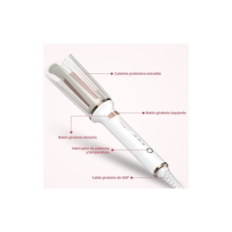Rizadora Para Cabello Cerámica Automático 25mm- Actualizado