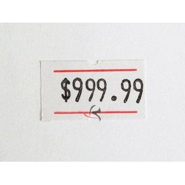 (AC-P500WH) Label Roll for Pricing Gun