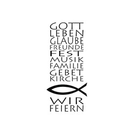 Rayher Hobby 28755000 Butterer Holzstempel Einladung, 4 x 12 cm, Stempel mit christlichem Text für Einladungskarten bei Hochzeit, Taufe, Kommunion, Konfirmation