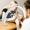 29in Half Moon Light for Nail Desk, Foldable Nail Light