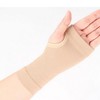 Padded Compression Wrist Support Gloves (2-Pack) for Sports Fitness Black Set/S