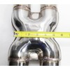 Welded Exhaust X Pipe 2.5"ID Dual Inlet/Outlet Crossover Exhaust X-Pipe