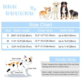 Due Felice Cat Surgery Recovery Suit Small Dog Surgical Recovery Onesie Pet After Surgery Wear for Female Male Cat Doggy Blue Camo/M