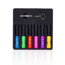 UV Glow Blacklight Lip Gloss - 6 Colour Variety Pack, 3.7g - Day or Night Stage, Party or Costume Makeup by Splashes & Spills