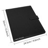 GraduatePro Leather Business Padfolio Notebook with Letter Size Clipboard, A4