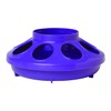 Little Giant Plastic Feeder Base (1 Quart) Heavy Duty Plastic Water Tray Base for Container (Purple) (Item No. 806PURPLE)