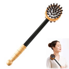 Back Tapping Massage Hammer, Massager with Round Head for Meridian Massage, Relieves Muscle Tension, Stress, Fatigue, Promotes Blood Circulation, Portable Health Device for Home, Office