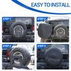 Compatible with Hummer H2 2003-2009 Soft Tire Cover, Leather Spare