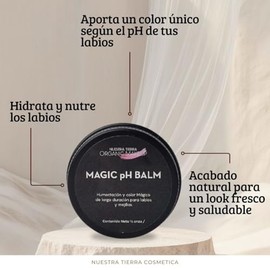 Magic pH Balm, Bálsamo Labial de Larga Duración, Color Único, Hidratación Mágica para Labios